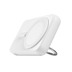 Joyroom Brezžični powerbank 10000 mAh 20 W MagSafe s podstavkom + kabel USB-C, bel