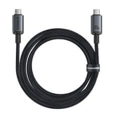 BASEUS Kabel Crystal Shine USB-C - USB-C USB3.2 100 W 20 Gbps 1,5 m - črn