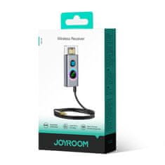 Joyroom Avtomobilski brezžični sprejemnik oddajnik Audio USB AUX TF kartica JR-CB7 siv