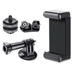 HURTEL Držalo za telefon in športno kamero GoPro z vrtljivo glavo