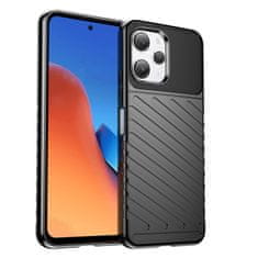 HURTEL Obrobna elastyczna etui pokrowiec do Xiaomi Redmi 12 Thunder Case czarne