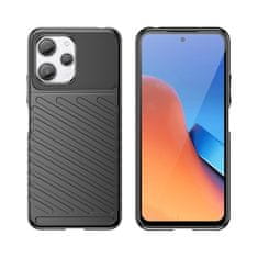 HURTEL Obrobna elastyczna etui pokrowiec do Xiaomi Redmi 12 Thunder Case czarne