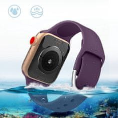 HURTEL Silikonski pas za uro Apple Watch Ultra 2-9/SE 42/44/45/49 mm Silicone Strap APS črn