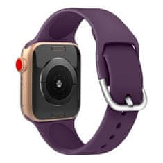 HURTEL Silikonski pas za uro Apple Watch Ultra 2-9/SE 42/44/45/49 mm Silicone Strap APS črn