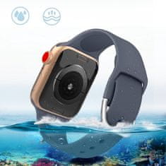 HURTEL Silikonski pas za uro Apple Watch Ultra 2-9/SE 42/44/45/49 mm Silicone Strap APS črn
