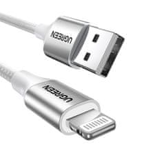 Ugreen Kabel USB-A - iPhone Lightning MFi 2 m - srebrni