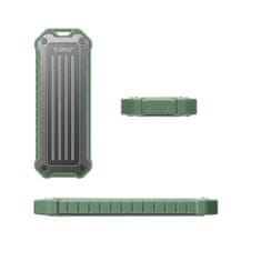 Orico Okrepljena taktična žepna torbica OTPX-G2 M.2 NVMe / SATA SSD USB-C - sivo-zelena