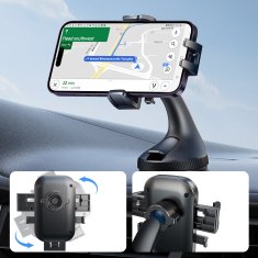Joyroom Avtomobilski držalo za telefon, pritrdljivo na vetro - črno