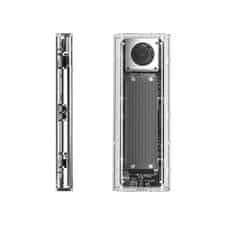 Orico Ohišje za disk TCM2-G20 M.2 NVME USB-C 3.2 20 Gb/s – srebrno-prozorno