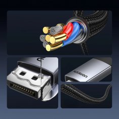 Ugreen DisplayPort kabel HDMI 4K 60Hz 3m - siv