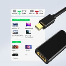 Ugreen Adapter za kabel mini DP DisplayPort - HDMI 4K črn