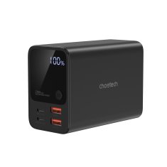 Choetech Powerbank napajalna postaja 27000 mAh 2x USB-A 2x USB-C 100W - črna