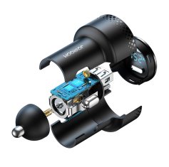 Joyroom Avtomobilski polnilnik z LED zaslonom 2x USB-C 70W črn