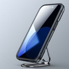 Joyroom Etui za iPhone 14 Plus oklepni ovitek s stojalom in obročnim držalom, črn