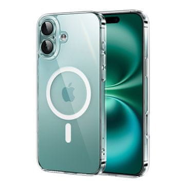 Ugreen Etui Classy Clear Magnetic za iPhone 16 - prozoren