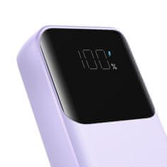 Joyroom Powerbank 30 W 10000 mAh z vgrajenimi kabli iPhone Lightning in USB-C, vijolična