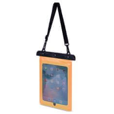 HURTEL Vodotesna torbica za tablico iz PVC-ja z nastavljivim pasom Outdoor - oranžna