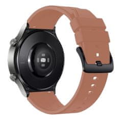 HURTEL Silikonski pas za uro Huawei Watch GT 2/3/4/2 Pro/3 Pro/4 Pro/GT 2e 46 mm – bordo
