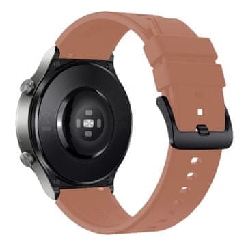 HURTEL Silikonski pas za uro Huawei Watch GT 2/3/4/2 Pro/3 Pro/4 Pro/GT 2e 46 mm – bordo