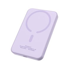 BASEUS Mini powerbank 5000 mAh 20 W + kabel USB-C 20 V / 3 A vijoličen