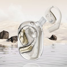 DUDAO Bluetooth poslovna slušalka U17Max OWS USB-C - bela