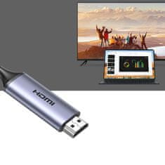 Ugreen Kabel USB-C - HDMI 2.1 8K 60Hz 1,5 m, siv