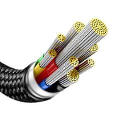 BASEUS Kabel Tungsten Gold USB-C 100 W 4K 20 Gb/s 60 Hz 1,5 m – črn
