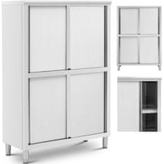 Royal Catering Gastronomski skrinja iz nerjavečega jekla z drsnimi vrati 200 kg 120 x 50 x 180 cm
