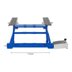MSW Dvignilnik za avtomobile za delavnico, širina 80–154 cm, 1,5 t