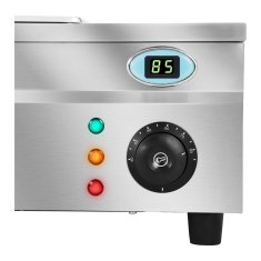 Royal Catering Bemar vodni grelnik s pipo in steklenim pokrovom 2200 W 30 l + 5x posoda GN1/2