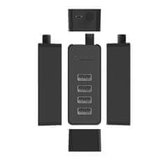 Orico Razdelilnik W5P-U2-030 4x USB-A 30 cm - črn