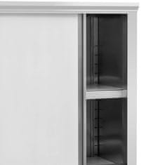 Royal Catering Gastronomski skrinja iz nerjavečega jekla z drsnimi vrati 200 kg 120 x 50 x 180 cm