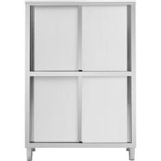 Royal Catering Gastronomski skrinja iz nerjavečega jekla z drsnimi vrati 200 kg 120 x 50 x 180 cm