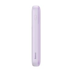 BASEUS Powerbank z zaslonom 10000mAh 22,5W + kabel USB-A / USB-C vijoličen