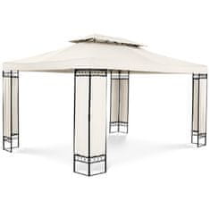 Uniprodo Vrtni paviljon, zložljiva šotor 3 x 4 x 2,6 m, krem