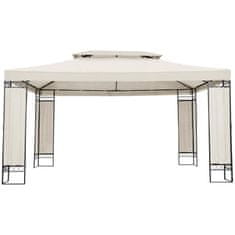 Uniprodo Vrtni paviljon, zložljiva šotor 3 x 4 x 2,6 m, krem