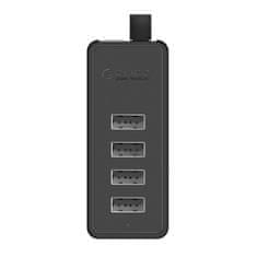 Orico Hub razdelilnik W5P-U2-100 4x USB-A microUSB 5V 1m - črn