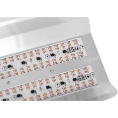 Hillvert Lampa za rast rastlin s polnim spektrom 25 x 17 cm 136 LED 100 W srebrna