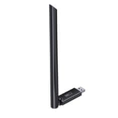 BASEUS Zunanja USB WiFi kartica 2,4 GHz 5 GHz 650 Mb/s z anteno 6 dBi, črna