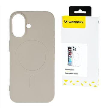 WOZINSKY Etui za Samsung Galaxy S24 FE Liquid Silicone Case MagSafe - bež