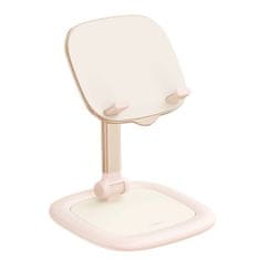 BASEUS Nastavljiv stojalo za tablico in telefon Seashell Series roza
