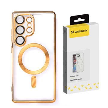 WOZINSKY Etui pokrowiec na Samsung Galaxy S24 FE Electroplated Magsafe - złote