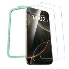 Ugreen Tvrdo steklo z montažnim okvirjem za iPhone 16 Pro Max – 2 kos