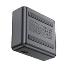 AceFast Napajalna postaja PD 218W GaN z 4 vrati 3x USB-C + USB-A siva