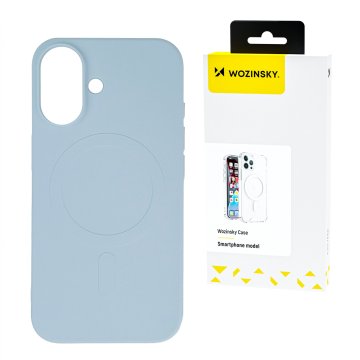 WOZINSKY Silikonska torbica za Samsung Galaxy S24 FE Silicone Case MagSafe - modra