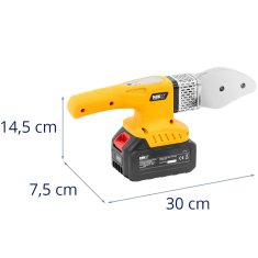 MSW Akumulatorska varilna naprava za cevi PP PB PE PV s premerom 20–32 mm, 300 °C, 350 W – komplet