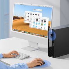 Ugreen Brezžična miška za računalnik USB 2,4 GHz, modra