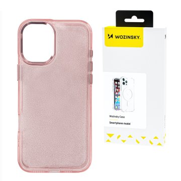 WOZINSKY Zaščitni etui za Samsung Galaxy S24 FE Glitter Case - roza z bleščicami