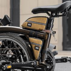 ROCKBROS Torba sakwa trójkątna na ramę rowerową 0.3l - brązowa