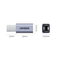 Ugreen Adapter, vtičnica USB-C na USB-B za tiskalnik diska - siva